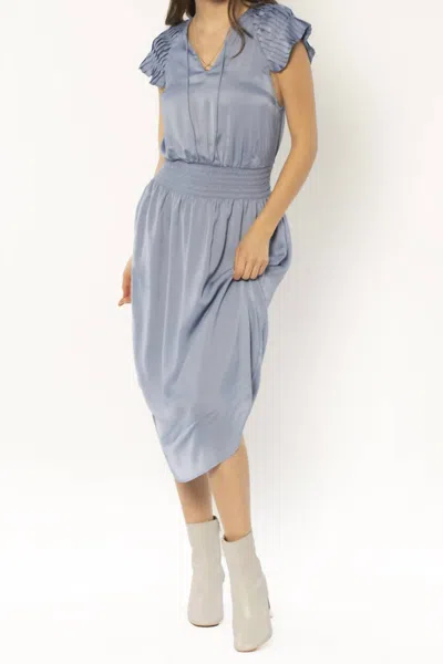 Amuse Society Isola Woven Dress In Ash In Grey
