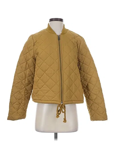 Pre-owned Amuse Society Jacket In Gold