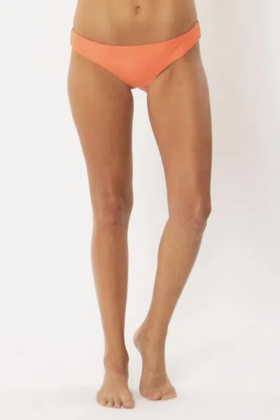 Amuse Society Jeanne Everyday Bikini Bottom In Sunrise In Pink