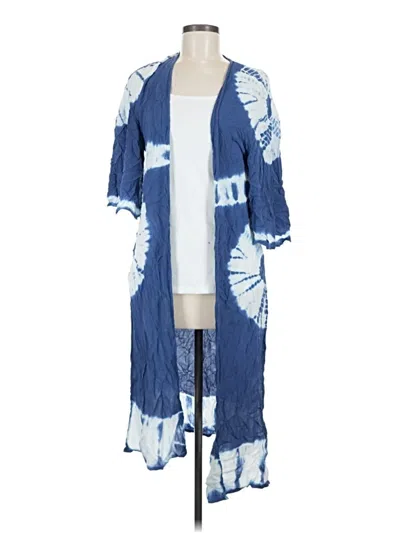 Pre-owned Amuse Society Kimono In Blue