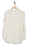 Amuse Society Mozambique Long Sleeve Woven Button-up Dress In White
