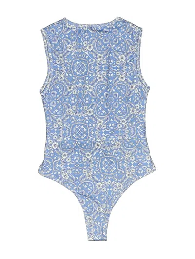 Pre-owned Amuse Society One Piece Swimsuit In Blue