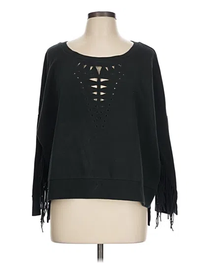 Pre-owned Amuse Society Pullover Sweater In Black
