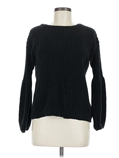 Pre-owned Amuse Society Pullover Sweater In Black