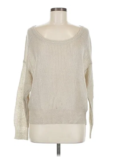 Pre-owned Amuse Society Pullover Sweater In Ivory
