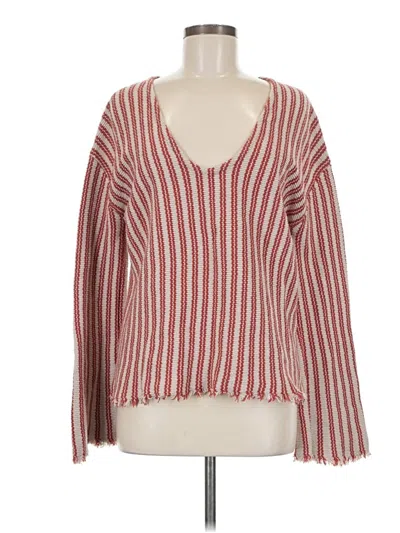 Pre-owned Amuse Society Pullover Sweater In Red