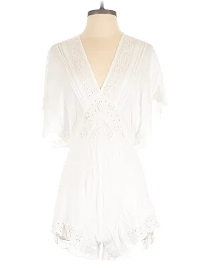Pre-owned Amuse Society Romper In Ivory