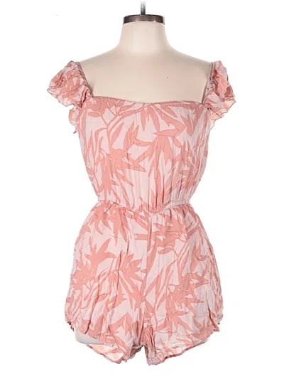 Pre-owned Amuse Society Romper In Pink