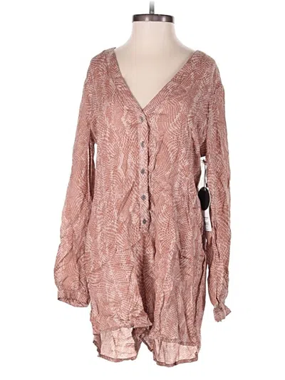 Pre-owned Amuse Society Romper In Pink