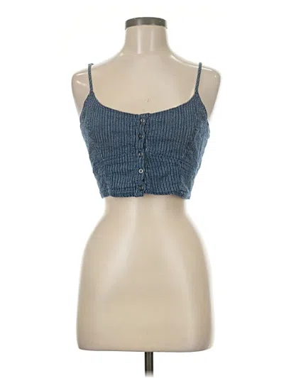 Pre-owned Amuse Society Sleeveless Top Blue Sweetheart Neckline Tops