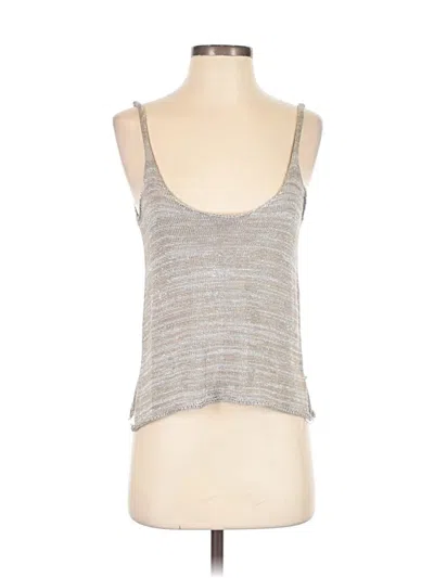 Pre-owned Amuse Society Sleeveless Top Gray Scoop Neck Tops