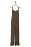 Amuse Society Sunbath Knit Jumpsuit In Brown