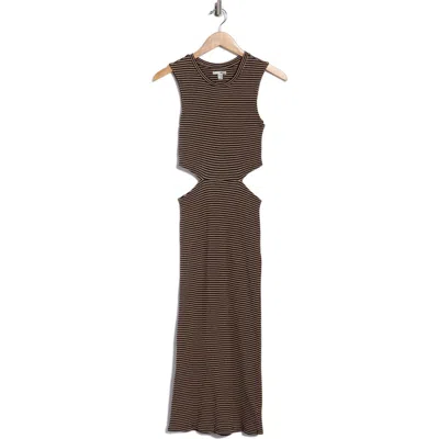 Amuse Society Sunshine Eyes Cutout Maxi Dress In Brown