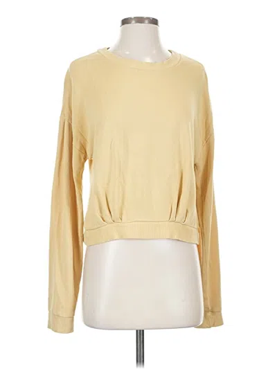 Pre-owned Amuse Society Sweatshirt In Yellow