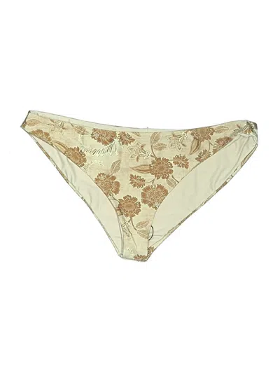 Pre-owned Amuse Society Swimsuit Bottoms In Gold