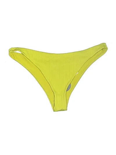 Pre-owned Amuse Society Swimsuit Bottoms In Yellow