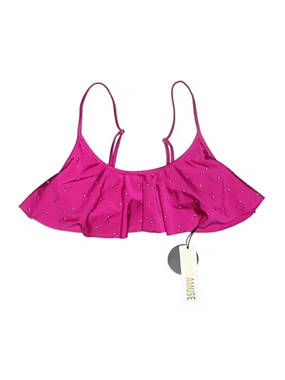 Amuse Society Swimsuit Top Pink Swimwear