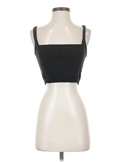 Pre-owned Amuse Society Tank Top Black Strapless Neckline Tops