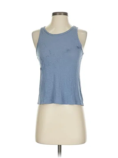 Pre-owned Amuse Society Tank Top Blue Halter Neckline Tops
