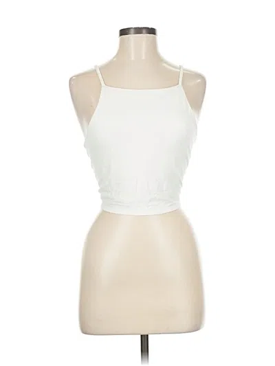 Pre-owned Amuse Society Tank Top Ivory Halter Neckline Tops
