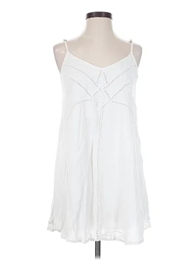 Pre-owned Amuse Society Tank Top White Halter Neckline Tops