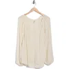 Amuse Society Too Good Long Sleeve Woven Button-up Shirt In White