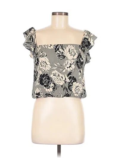 Pre-owned Amuse Society Tube Top Gray Strapless Neckline Tops