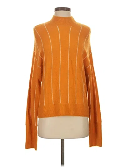 Pre-owned Amuse Society Turtleneck Sweater In Orange