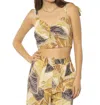 Amuse Society Wes Woven Crop Top In Alc In Multi