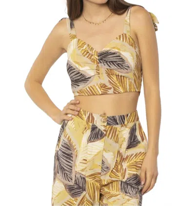 Amuse Society Wes Woven Crop Top In Alc In Multi