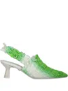 Amy Crookes 50mm Gradient-effect Pumps In Green