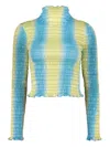 Amy Crookes Gradient-effect Top In Blue