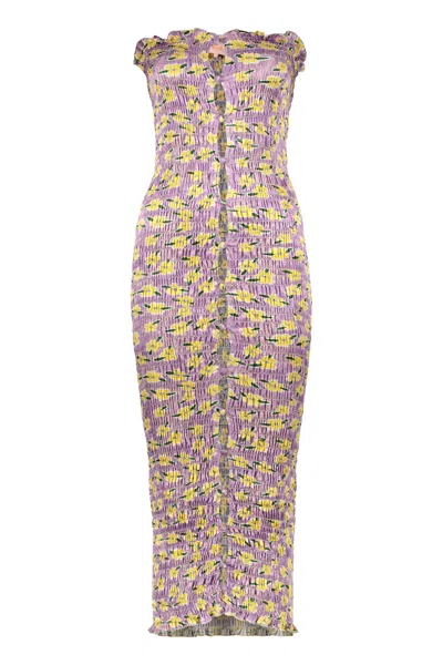 Amy Crookes Midi Dress In Purple