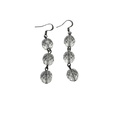 Amy Delson Jewelry Women's Black / White Cara - Crystal Drop Earrings In Multi