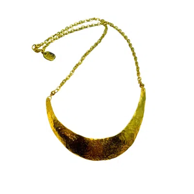 Amy Delson Jewelry Women's Brita Hammered Gold Plated Necklace