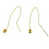 Amy Delson Jewelry Women's Gold / Yellow / Orange Thelma - Citrine Gold Threader Earrings