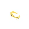 Amy Delson Jewelry Women's Pink / Purple / Gold Chloe - Amethyst Three Stone Gold Ear Cuff