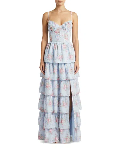 Amy Jane London Charlotte Maxi Dress In Blue