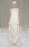 Amy Lawrance Folded Ribbon Silk Gown