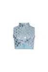 Amy Lynn Womens Denim Paloma Sequin-embellished Denim-blend Gilet In Blue