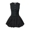 Amy Lynn Women's Aimee Black Tailored Mini Puffball Dress
