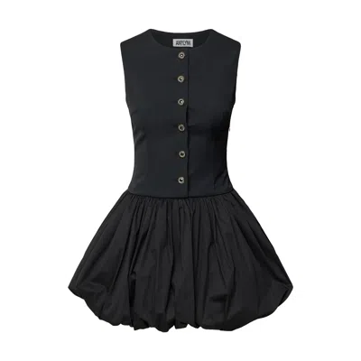 Amy Lynn Women's Aimee Black Tailored Mini Puffball Dress