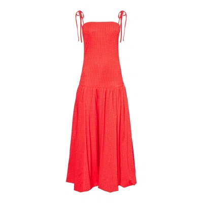 Amy Lynn Women's Alexa Cherry Red Rhinestone Embellished Puffball Dress