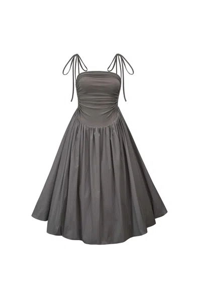 Amy Lynn Women's Alexa Dark Grey Puffball Dress