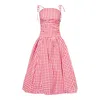 Amy Lynn Women's Alexa Red Gingham Puffball Dress In Pink