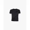 Amy Lynn Womens Black Bowie Heart-shape Cut-out Stretch-woven Top In Black