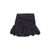 Amy Lynn Women's Bonnie Black Ruche Mini Skirt