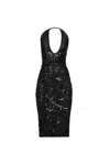 Amy Lynn Women's Dua Black Sequin Midi Dress In Black