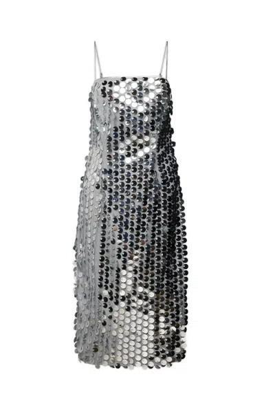 Amy Lynn Women's Farley Silver Sequin Midi Dress