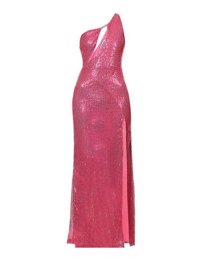 Amy Lynn Women's Fevan Pink High Slit Sequin Dress
